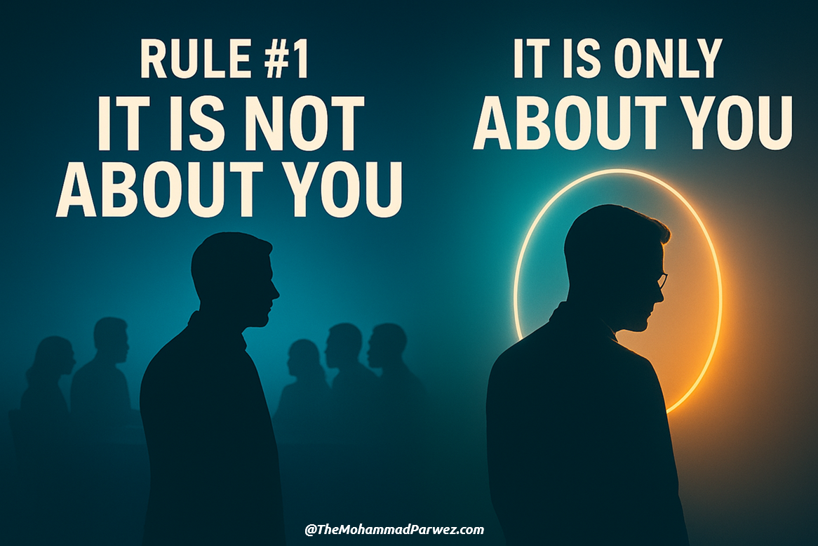Calm leader guiding the team forward — symbol of trust, clarity, and human-centered leadership