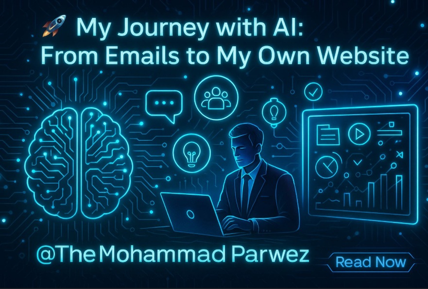 My Journey with AI: From Drafting Emails to Building My Dream Website